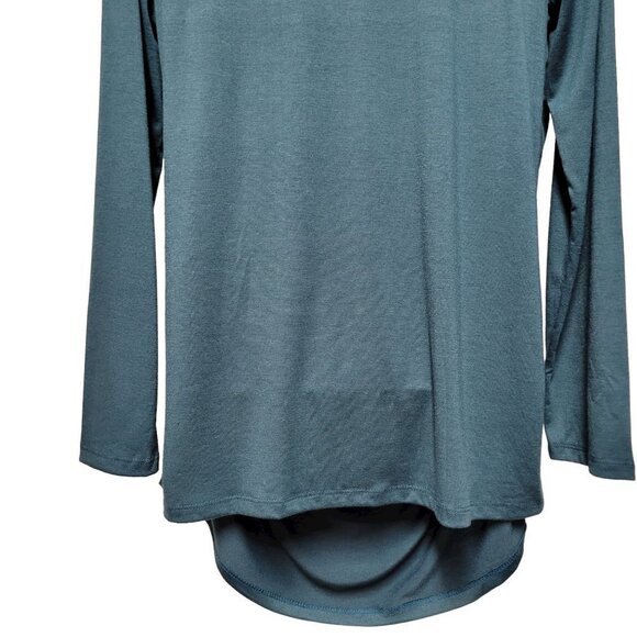 Blue Long Sleeve Top, Cowl Neck Comfy Loose Top - Size M, Size XL - NEW! - Picture 5 of 16